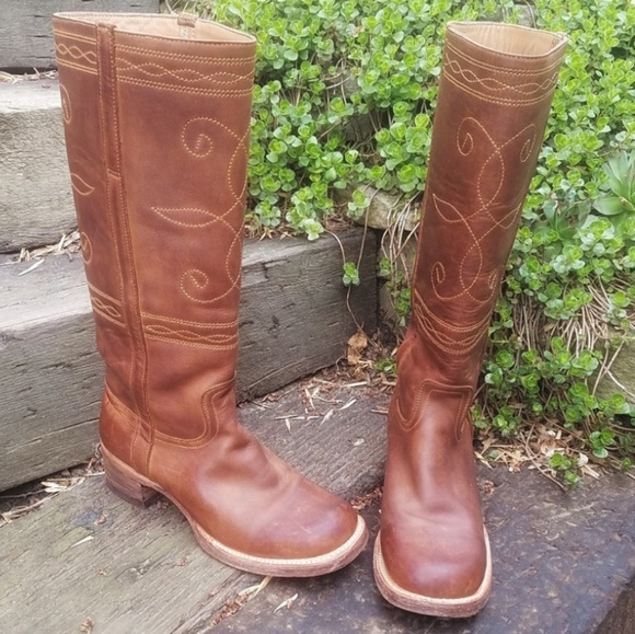 Stetson Shoes - 🌹STETSON Boho Rustic Stovepipe Round Toe Boots 7